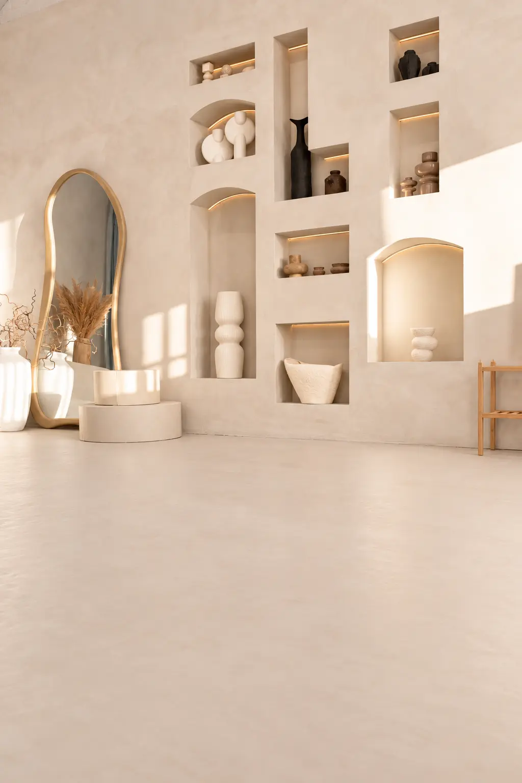 The Sanctuary — architectural display niches