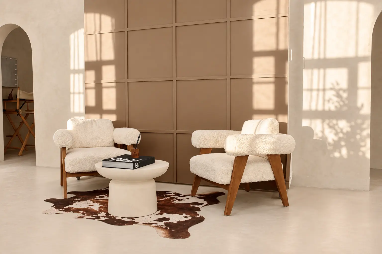 The Sanctuary — armchairs against panelled wall
