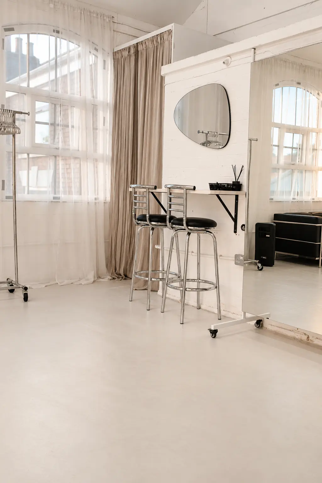 The Workshop — prep and styling area