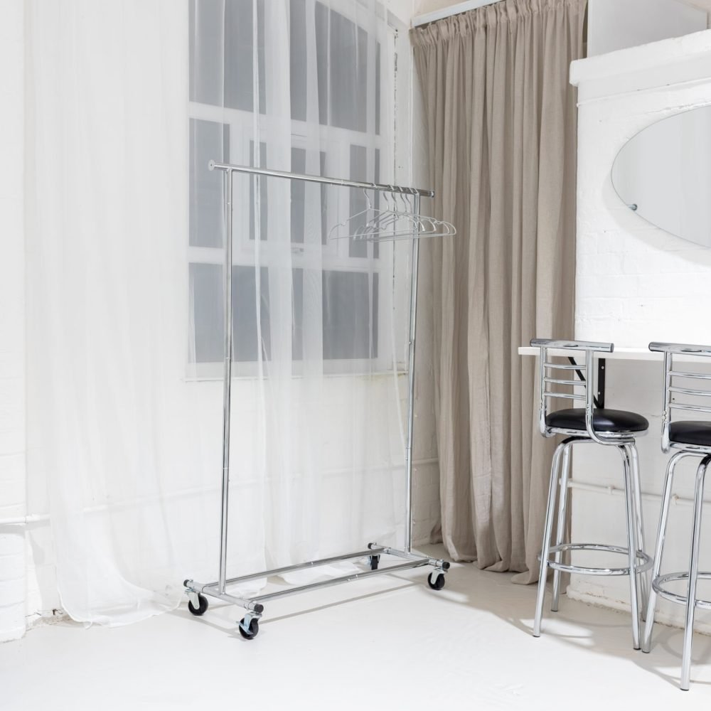 Workshop Photo Studio - Clothing Rack, Vanity area and Changing Area